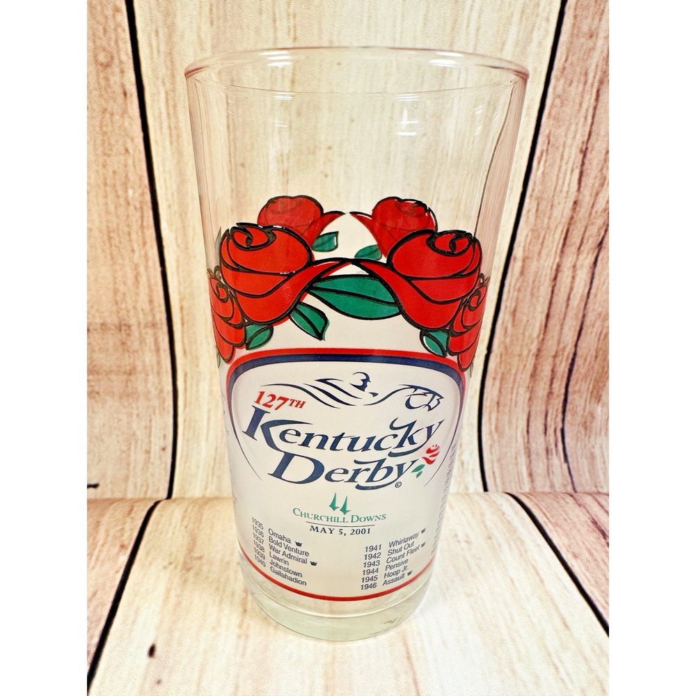 Kentucky Derby 2001 127th Mint Julep Beverage Glass Winner Was Monarchos